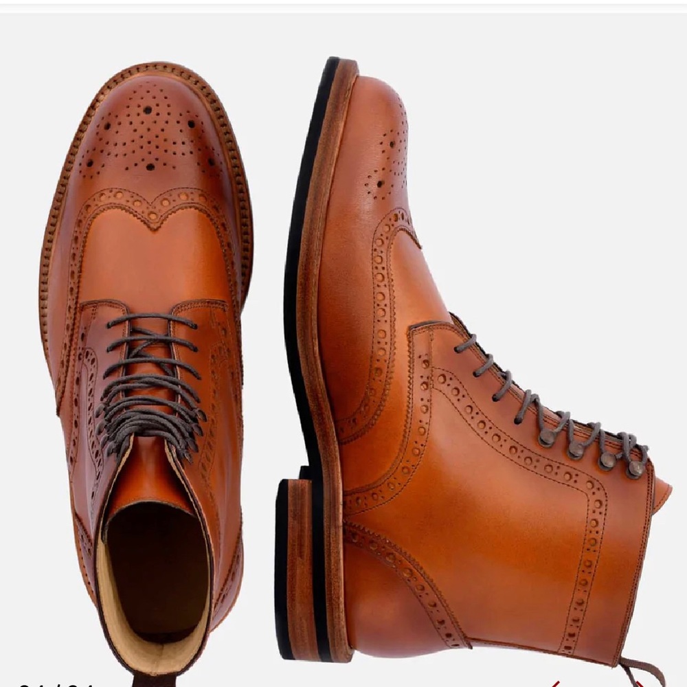 Nolan Brogue Boots slightly used wore once